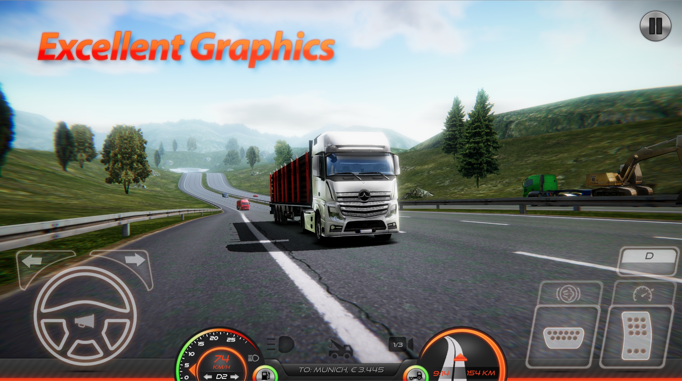 欧洲卡车模拟器2最新版本(Truck Simulator : Europe 2)